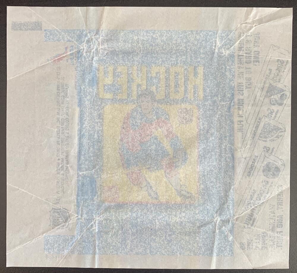 Hockey Wax Wrapper - 1979-80 Topps - Bazooka Gum Pack W21