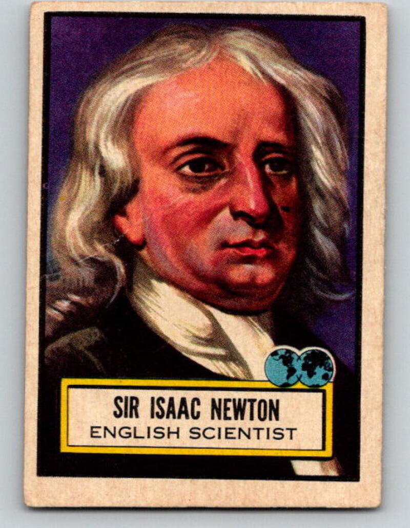 1952 Topps Look 'n See #68 Isaac Newton Vintage Card V8974