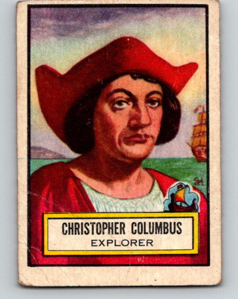 1952 Topps Look 'n See #51 Christopher Columbus Vintage Card V8975