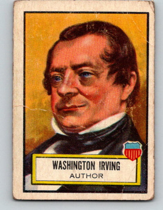 1952 Topps Look 'n See #18 Washington Irving Vintage Card V8983