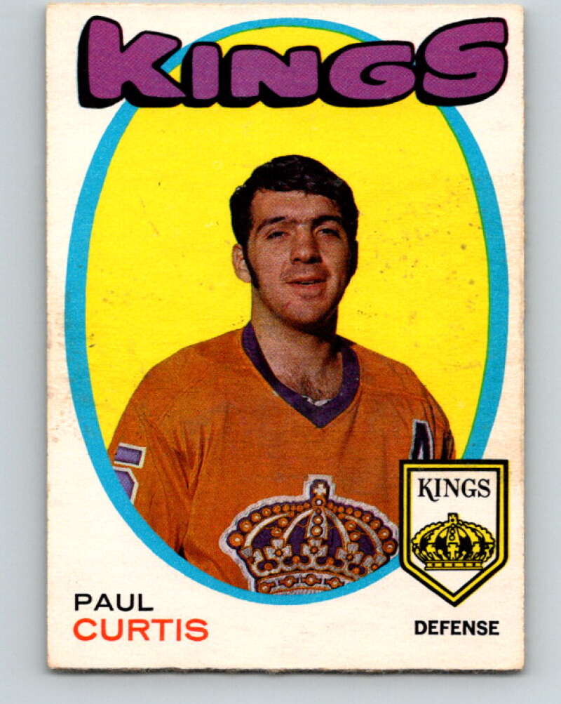 1971-72 O-Pee-Chee #4 Paul Curtis RC Rookie Los Angeles Kings V8993