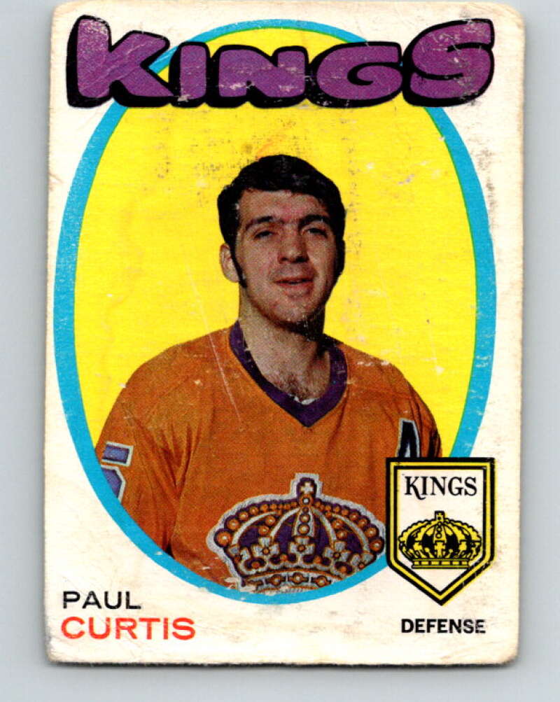 1971-72 O-Pee-Chee #4 Paul Curtis RC Rookie Los Angeles Kings V8994