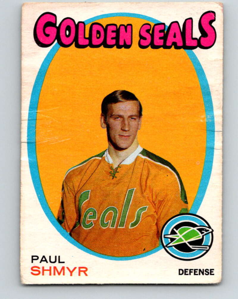 1971-72 O-Pee-Chee #6 Paul Shmyr RC Rookie California Golden Seals V8997