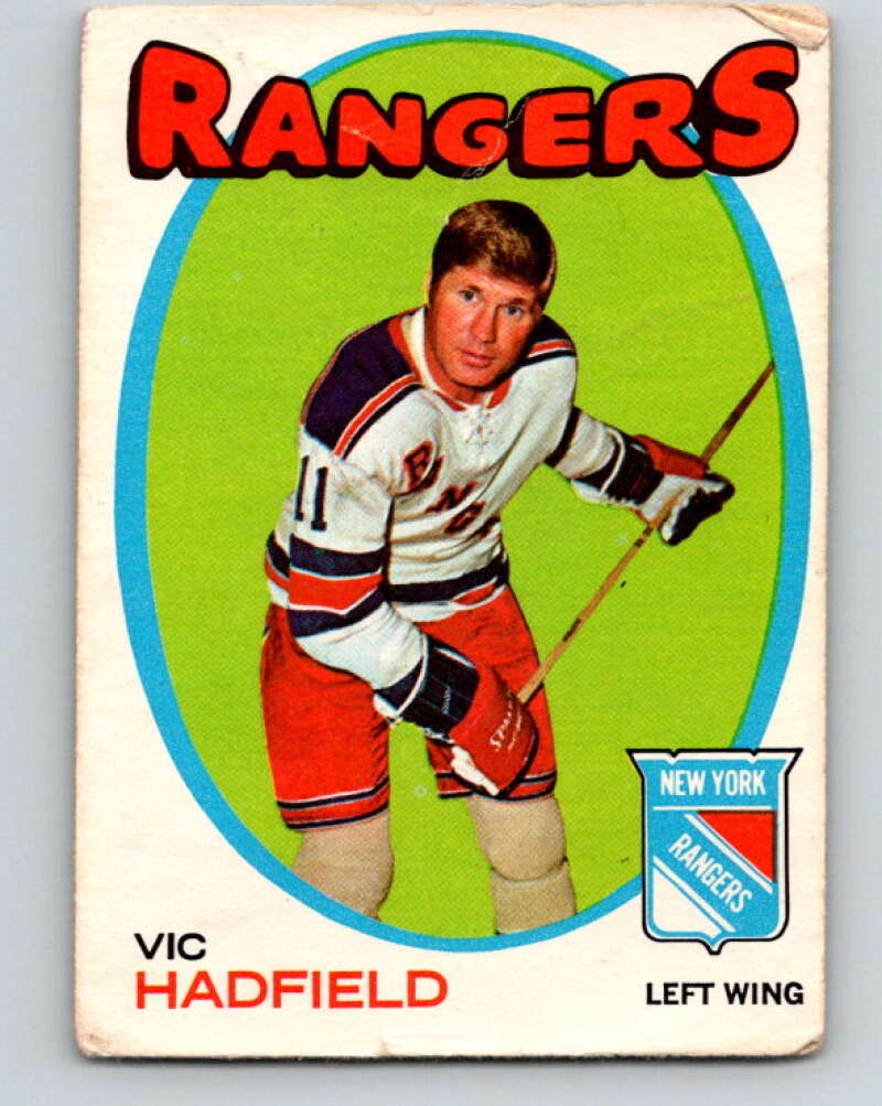 1971-72 O-Pee-Chee #9 Vic Hadfield New York Rangers V9003