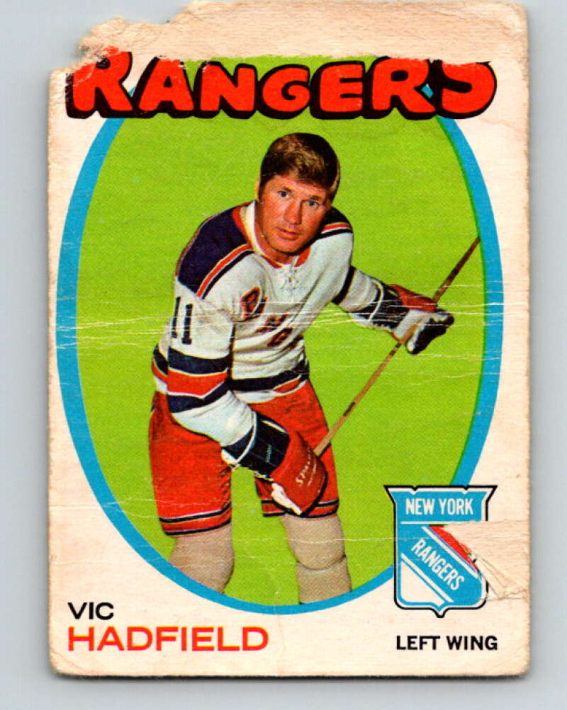 1971-72 O-Pee-Chee #9 Vic Hadfield New York Rangers V9004