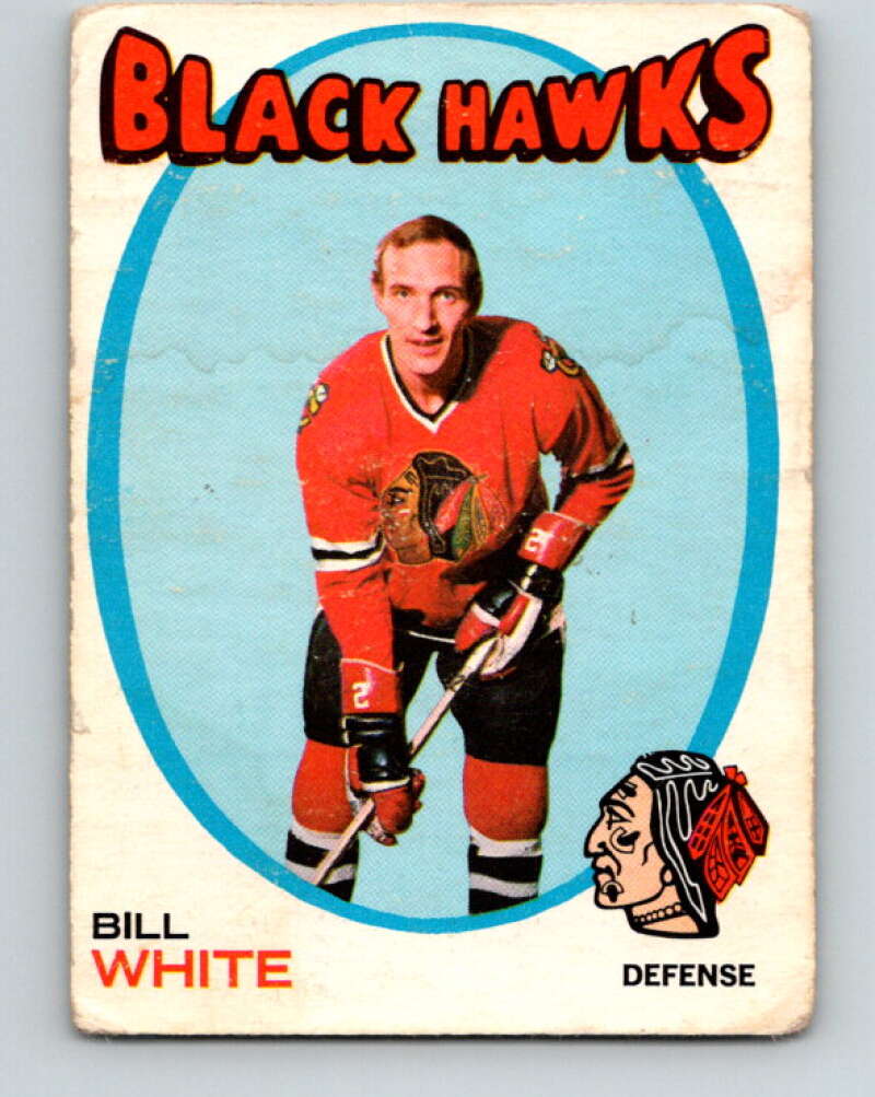 1971-72 O-Pee-Chee #11 Bill White Chicago Blackhawks V9009