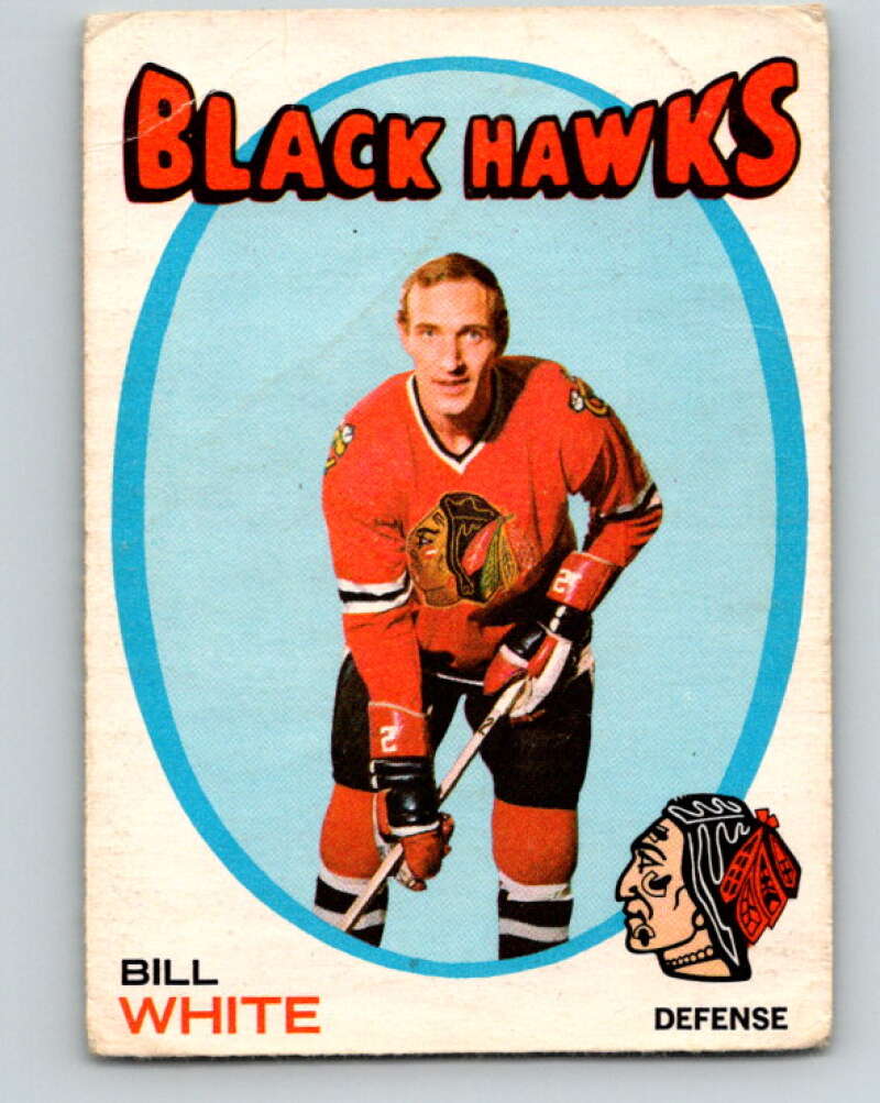 1971-72 O-Pee-Chee #11 Bill White Chicago Blackhawks V9010