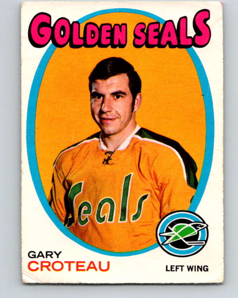 1971-72 O-Pee-Chee #17 Gary Croteau California Golden Seals V9022