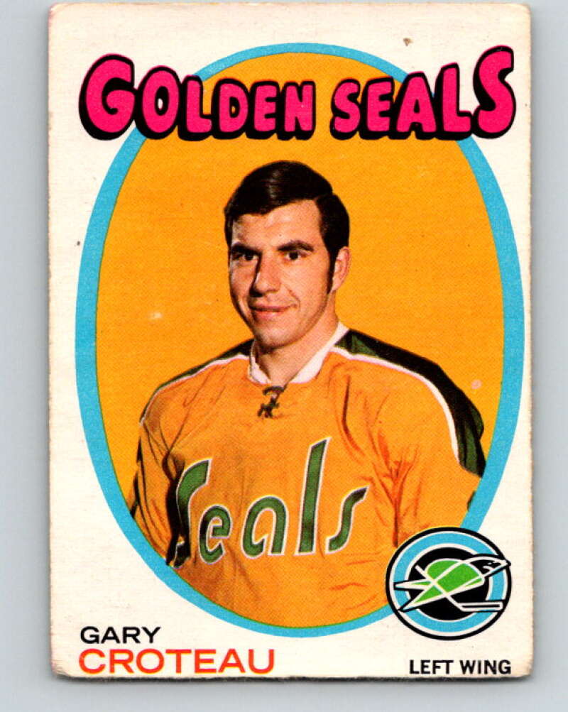 1971-72 O-Pee-Chee #17 Gary Croteau California Golden Seals V9023