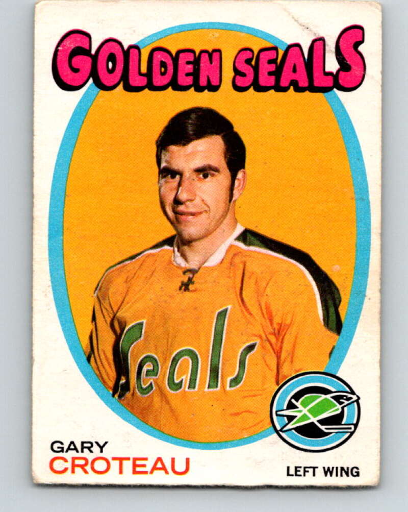 1971-72 O-Pee-Chee #17 Gary Croteau California Golden Seals V9024