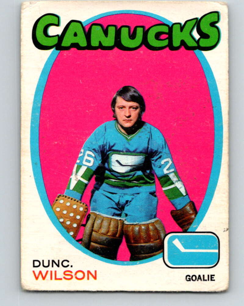 1971-72 O-Pee-Chee #24 Dunc Wilson RC Rookie Vancouver Canucks V9046