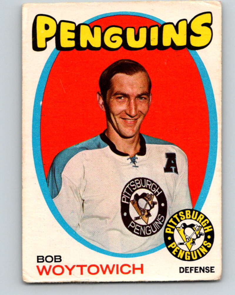 1971-72 O-Pee-Chee #28 Bob Woytowich Pittsburgh Penguins V9056