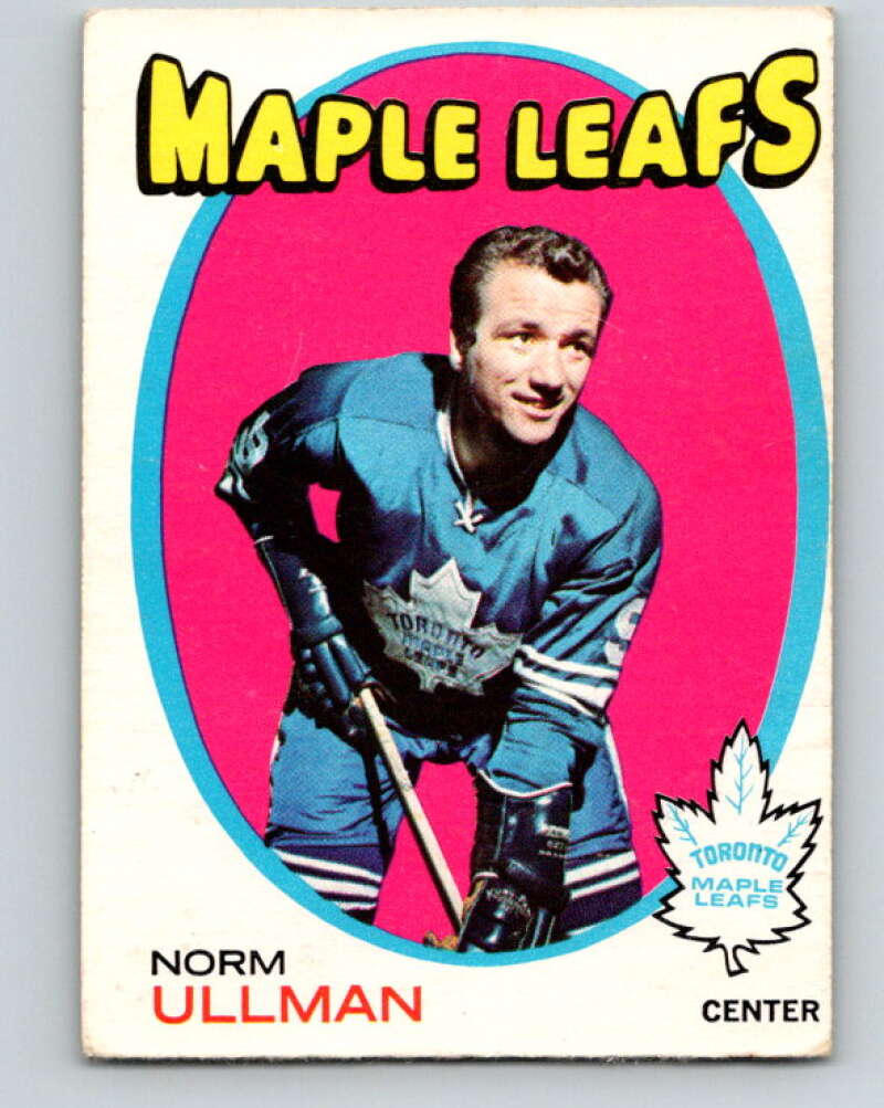1971-72 O-Pee-Chee #30 Norm Ullman Toronto Maple Leafs V9059