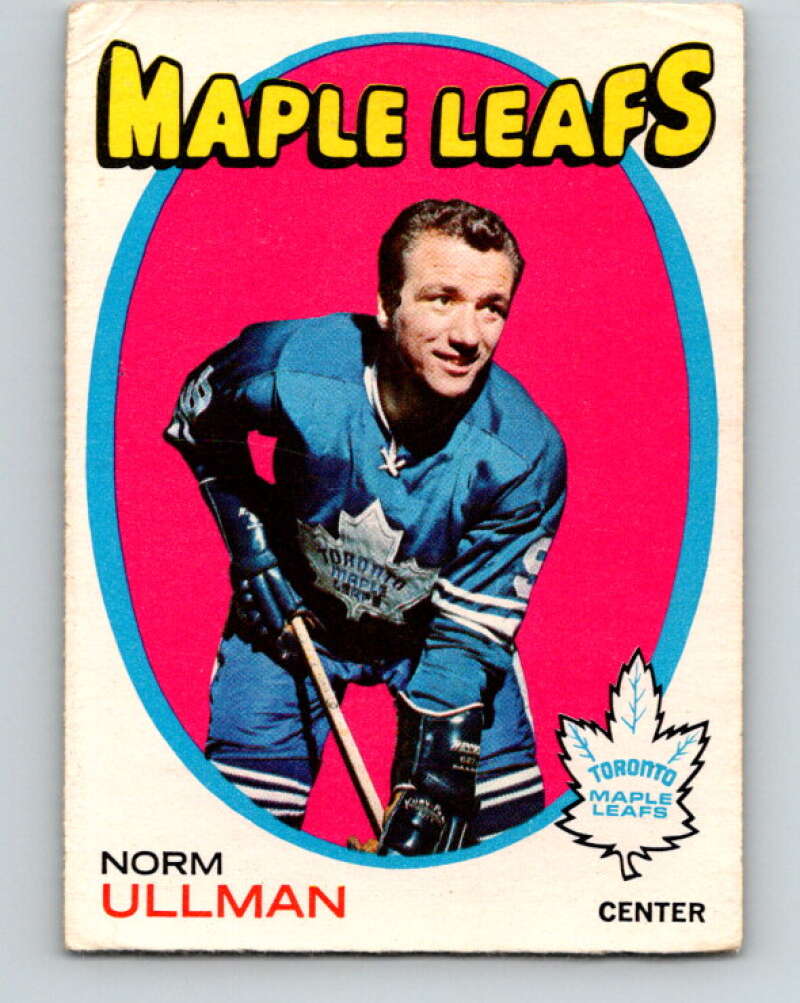1971-72 O-Pee-Chee #30 Norm Ullman Toronto Maple Leafs V9062