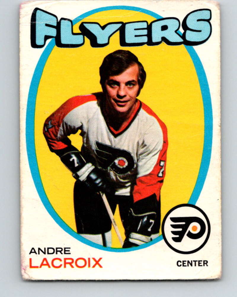 1971-72 O-Pee-Chee #33 Andre Lacroix Philadelphia Flyers V9067