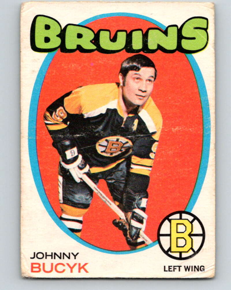 1971-72 O-Pee-Chee #35 Johnny Bucyk Boston Bruins V9071