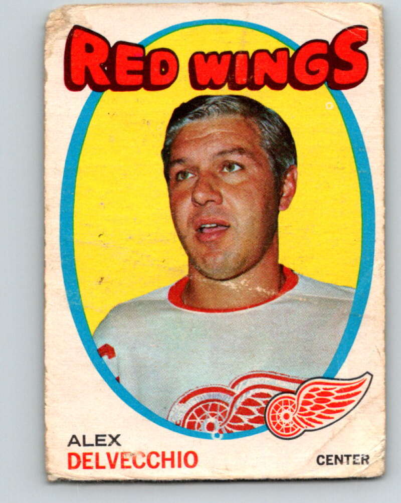 1971-72 O-Pee-Chee #37 Alex Delvecchio Detroit Red Wings V9079