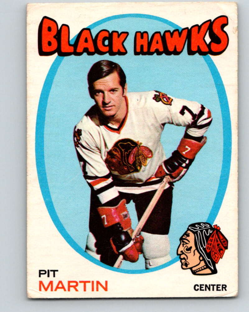 1971-72 O-Pee-Chee #39 Pit Martin Chicago Blackhawks V9082
