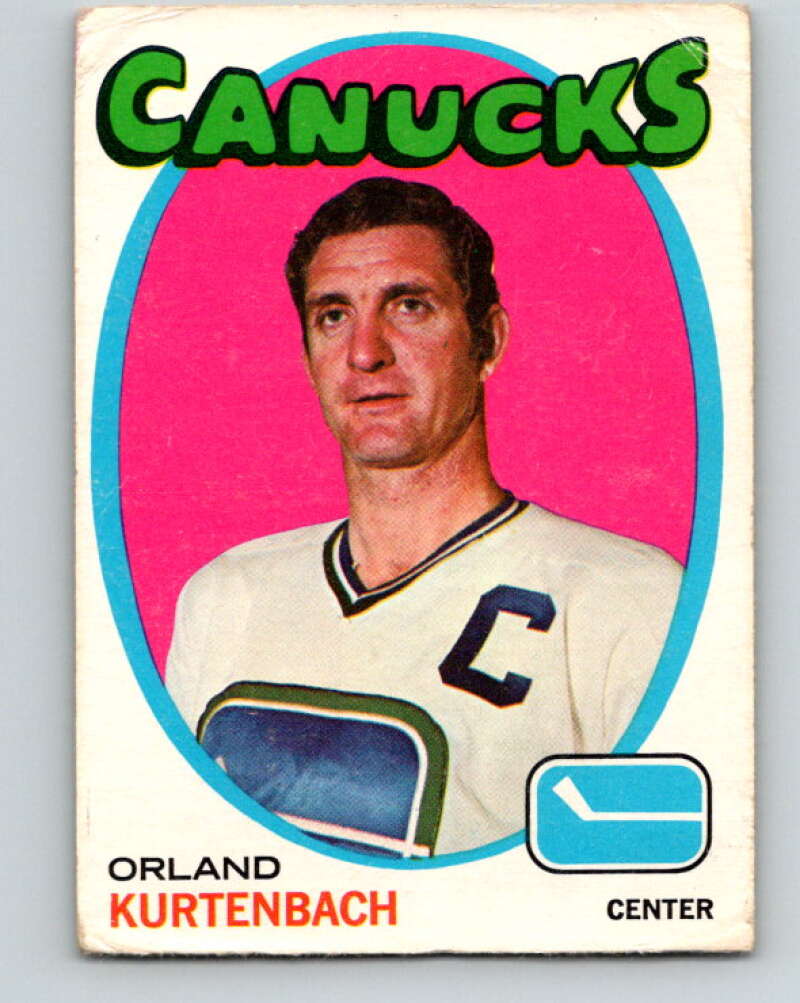 1971-72 O-Pee-Chee #42 Orland Kurtenbach Vancouver Canucks V9092