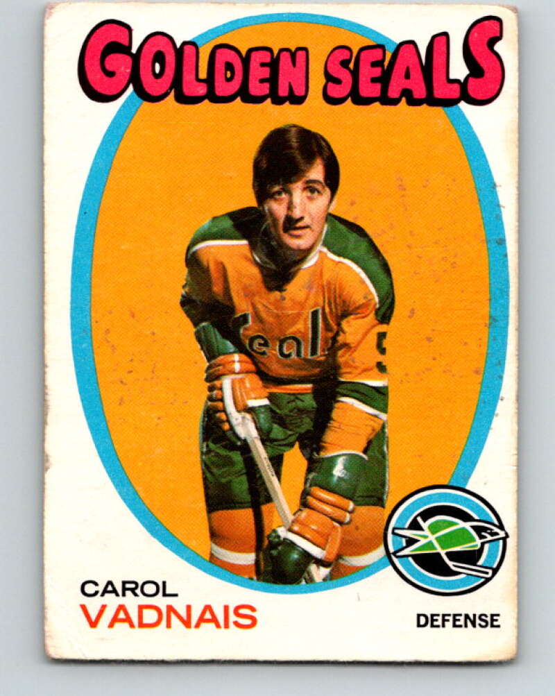 1971-72 O-Pee-Chee #46 Carol Vadnais California Golden Seals V9102