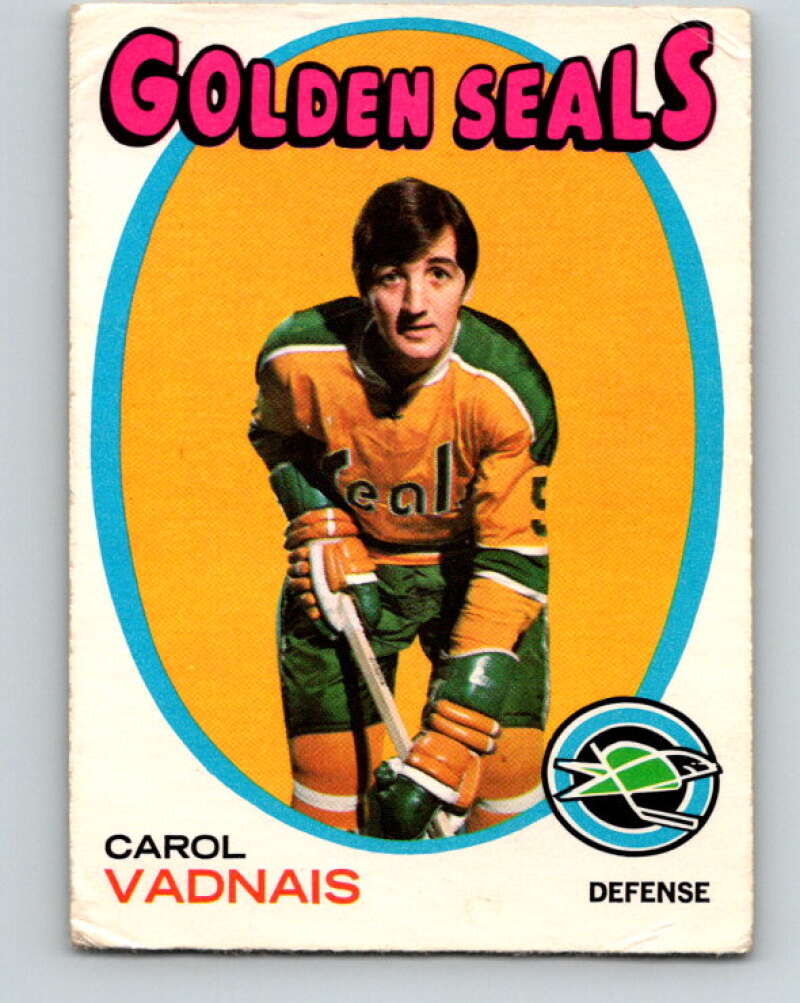 1971-72 O-Pee-Chee #46 Carol Vadnais California Golden Seals V9104