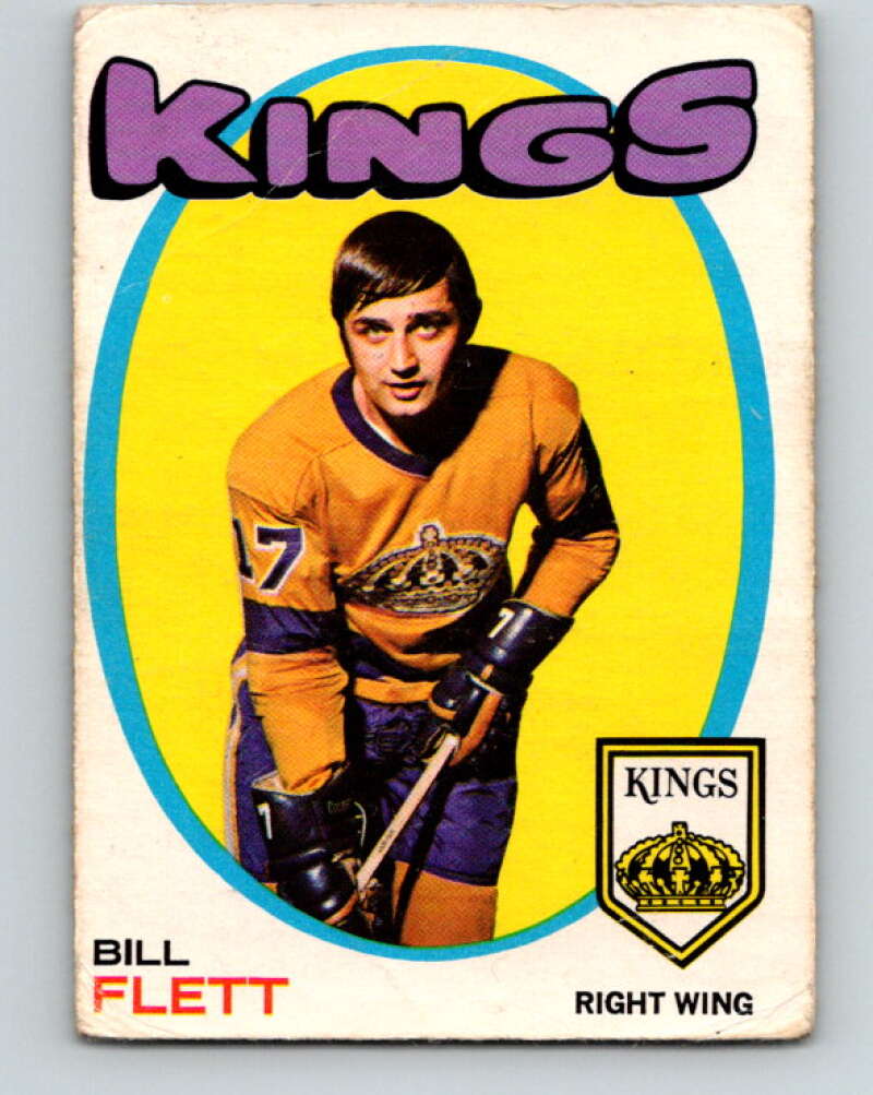 1971-72 O-Pee-Chee #47 Bill Flett Los Angeles Kings V9106