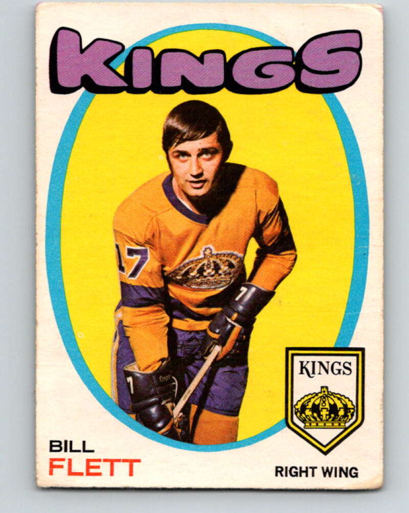 1971-72 O-Pee-Chee #47 Bill Flett Los Angeles Kings V9107