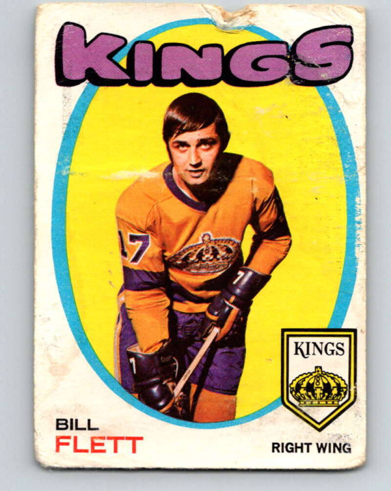 1971-72 O-Pee-Chee #47 Bill Flett Los Angeles Kings V9108