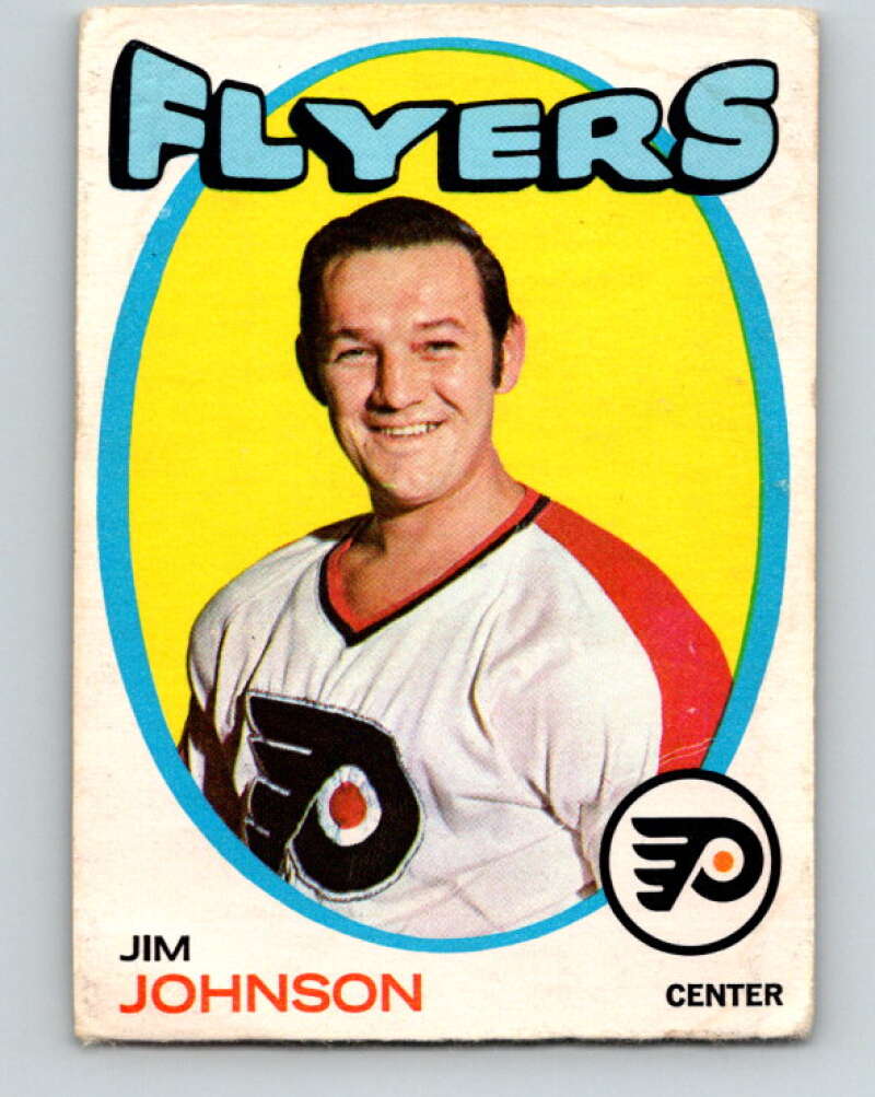 1971-72 O-Pee-Chee #48 Jim Johnson Philadelphia Flyers V9109