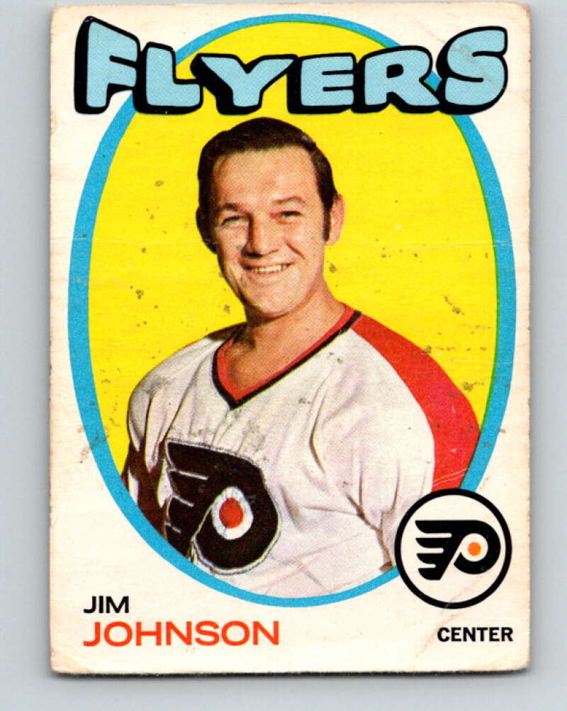 1971-72 O-Pee-Chee #48 Jim Johnson Philadelphia Flyers V9111