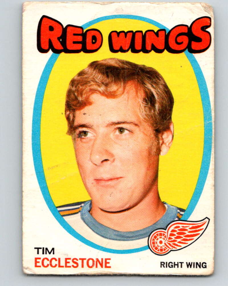 1971-72 O-Pee-Chee #52 Tim Ecclestone Detroit Red Wings V9118