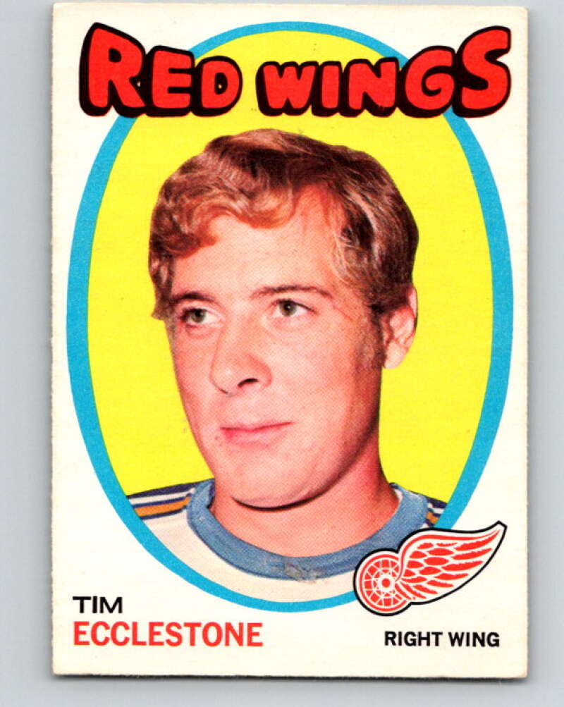 1971-72 O-Pee-Chee #52 Tim Ecclestone Detroit Red Wings V9120