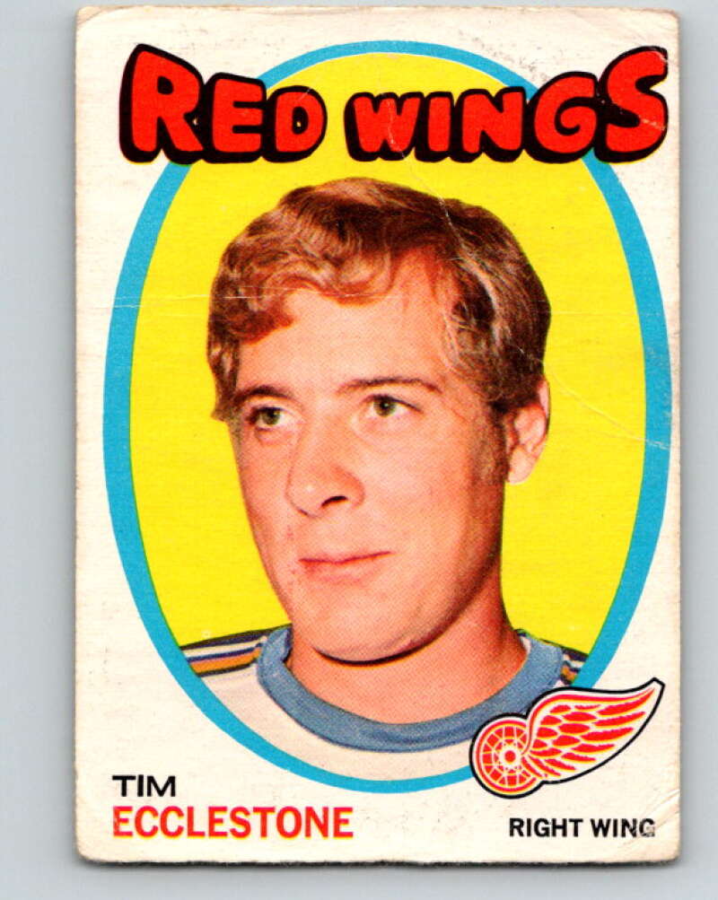 1971-72 O-Pee-Chee #52 Tim Ecclestone Detroit Red Wings V9121