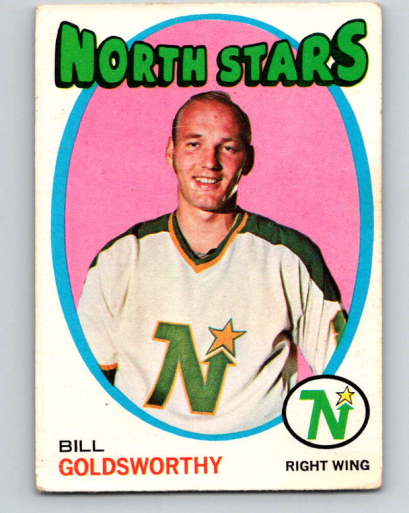 1971-72 O-Pee-Chee #55 Bill Goldsworthy Minnesota North Stars V9127