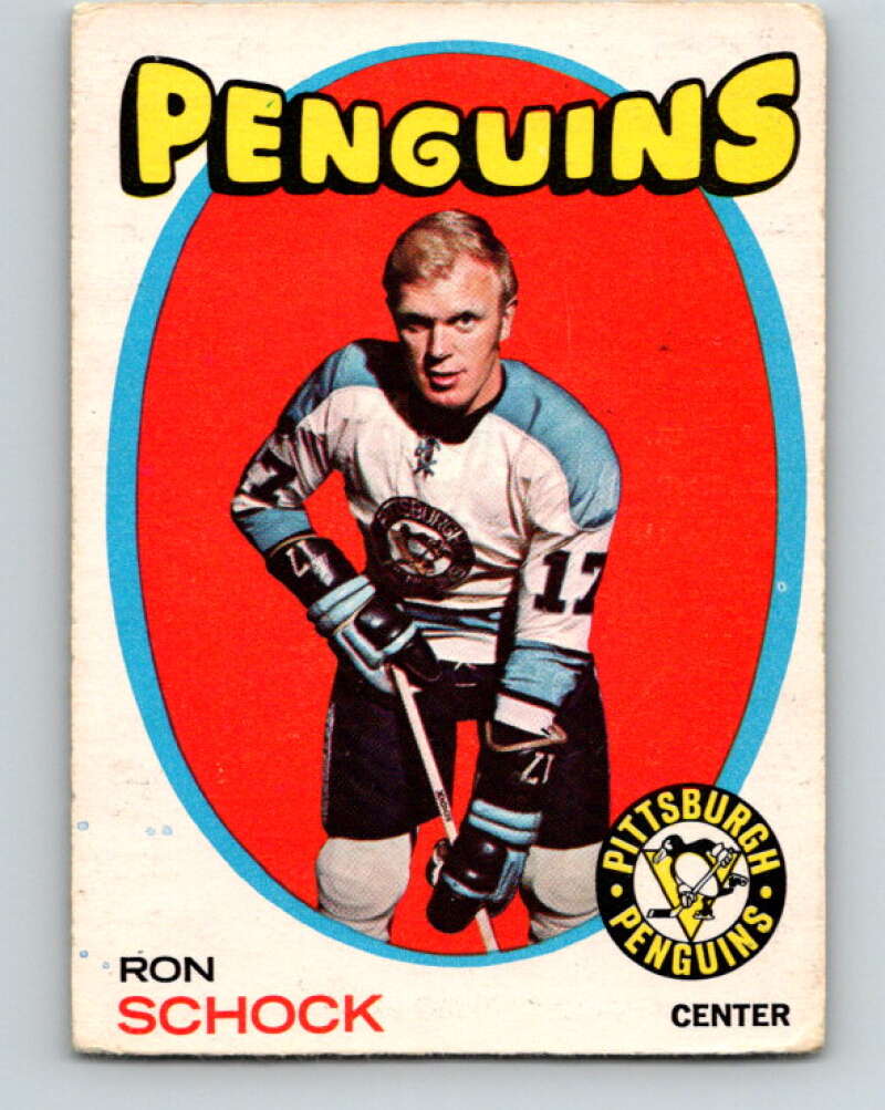 1971-72 O-Pee-Chee #56 Ron Schock Pittsburgh Penguins V9128