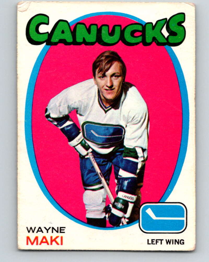 1971-72 O-Pee-Chee #58 Wayne Maki Vancouver Canucks V9133
