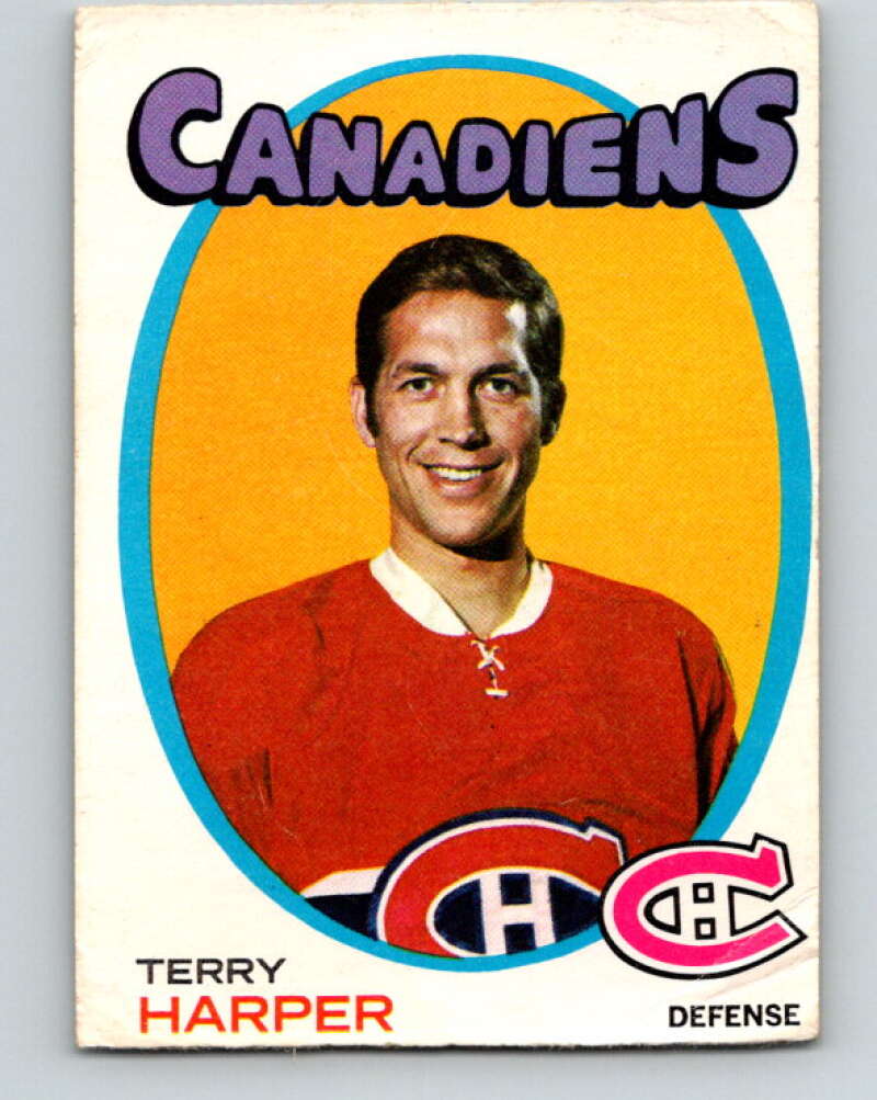 1971-72 O-Pee-Chee #59 Terry Harper Montreal Canadiens V9136