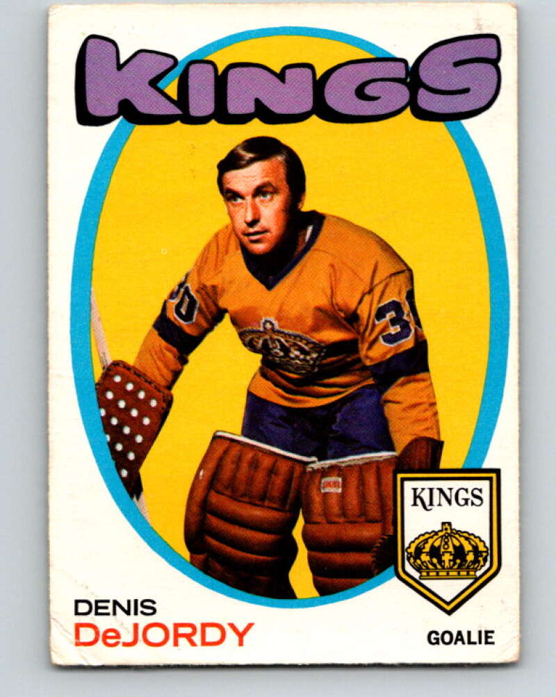 1971-72 O-Pee-Chee #63 Denis DeJordy Los Angeles Kings V9141