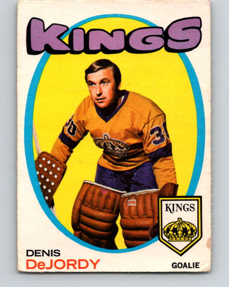 1971-72 O-Pee-Chee #63 Denis DeJordy Los Angeles Kings V9142