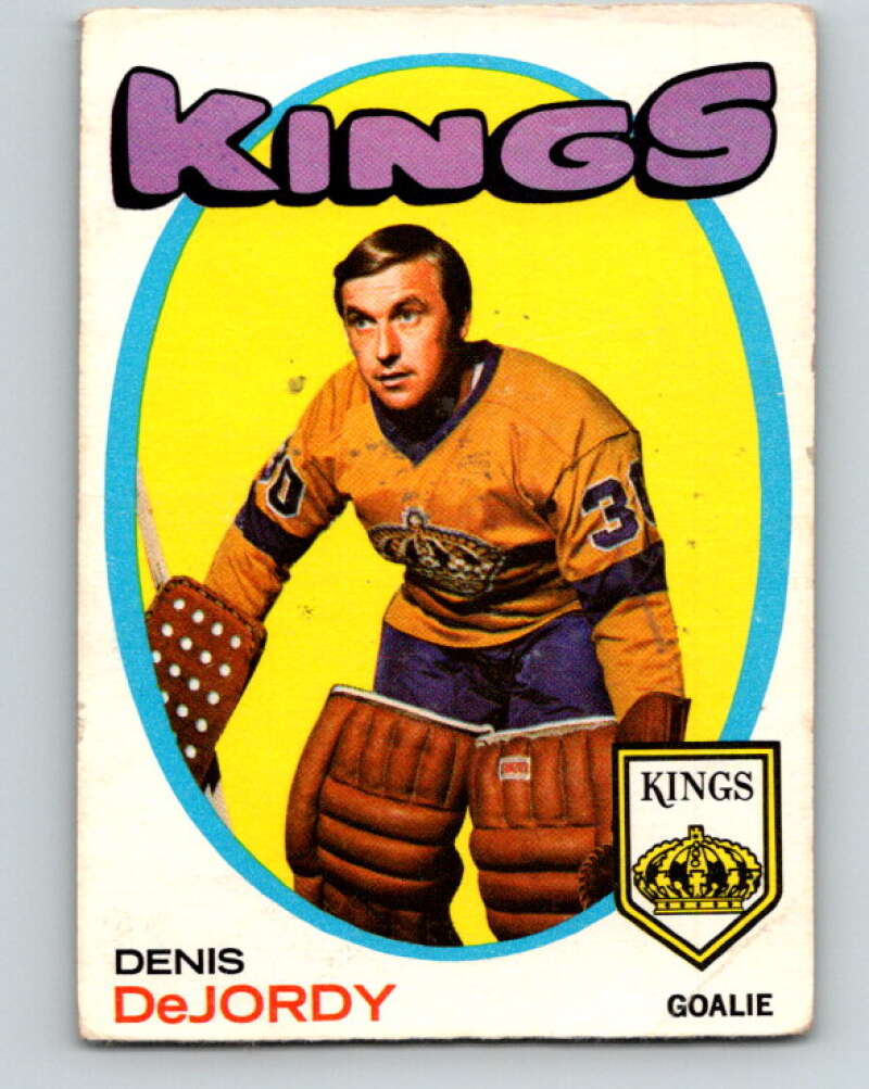 1971-72 O-Pee-Chee #63 Denis DeJordy Los Angeles Kings V9143