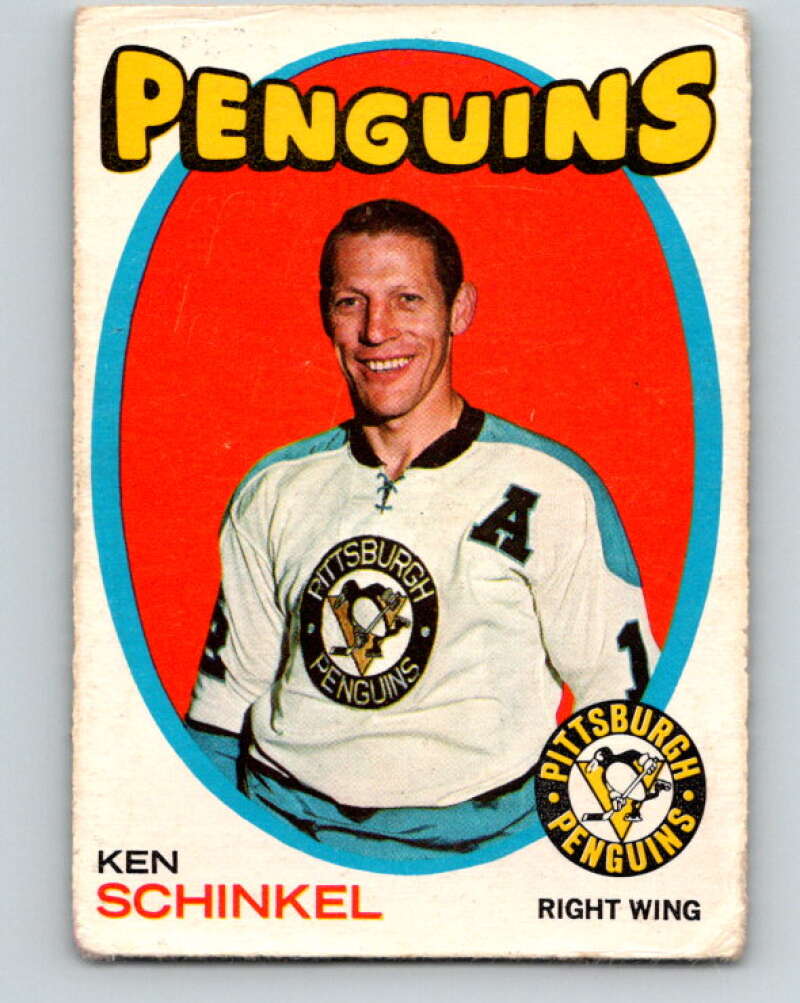 1971-72 O-Pee-Chee #64 Ken Schinkel Pittsburgh Penguins V9146