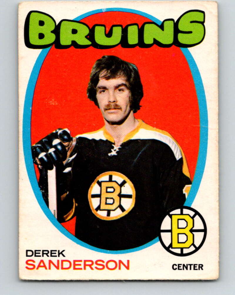 1971-72 O-Pee-Chee #65 Derek Sanderson Boston Bruins V9147