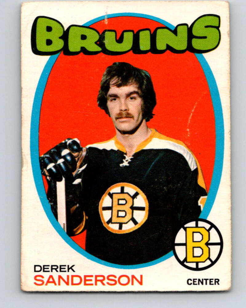 1971-72 O-Pee-Chee #65 Derek Sanderson Boston Bruins V9148