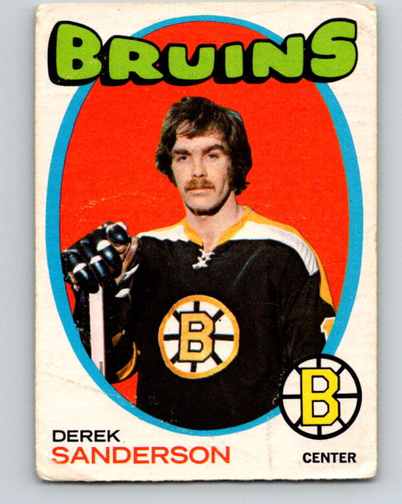 1971-72 O-Pee-Chee #65 Derek Sanderson Boston Bruins V9152