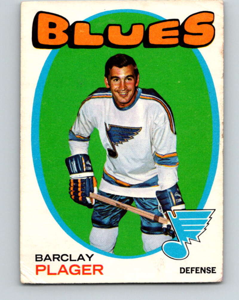 1971-72 O-Pee-Chee #66 Barclay Plager St. Louis Blues V9154