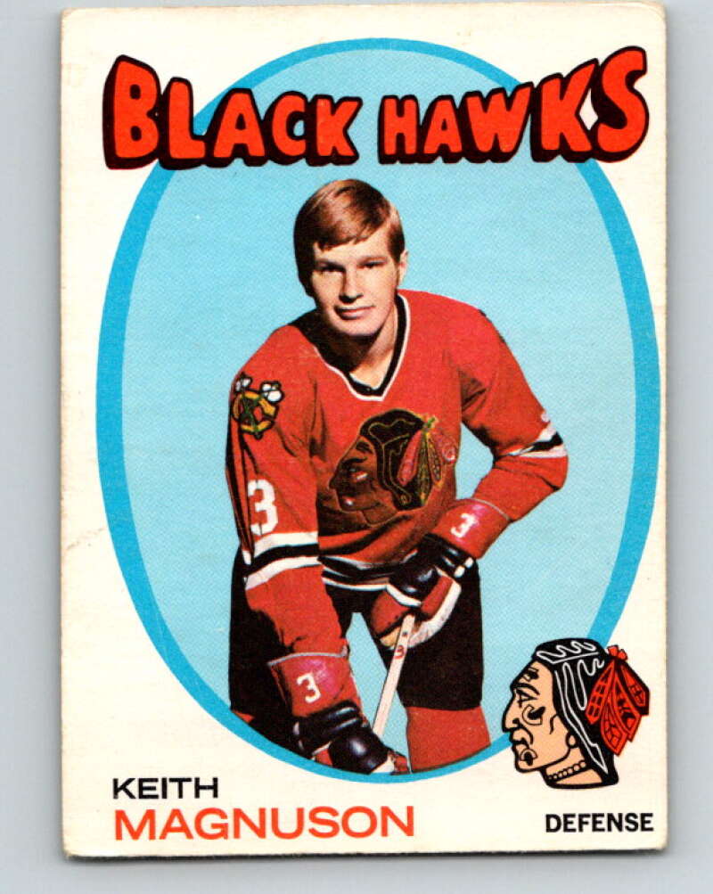 1971-72 O-Pee-Chee #69 Keith Magnuson Chicago Blackhawks V9162
