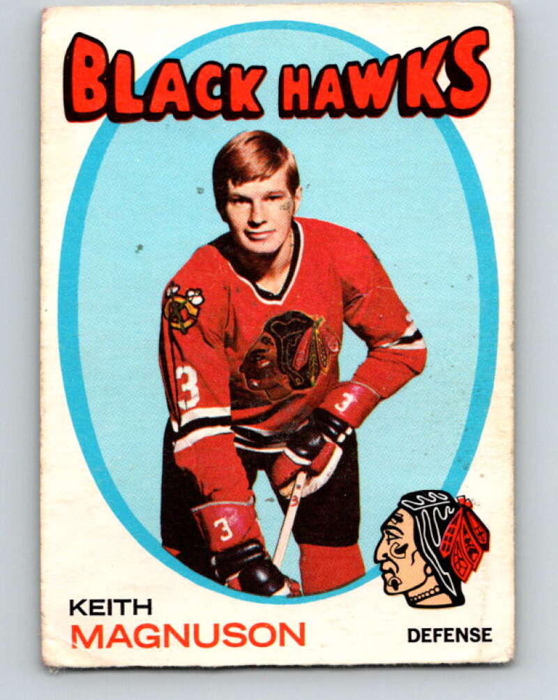 1971-72 O-Pee-Chee #69 Keith Magnuson Chicago Blackhawks V9164