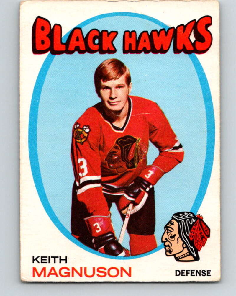 1971-72 O-Pee-Chee #69 Keith Magnuson Chicago Blackhawks V9165