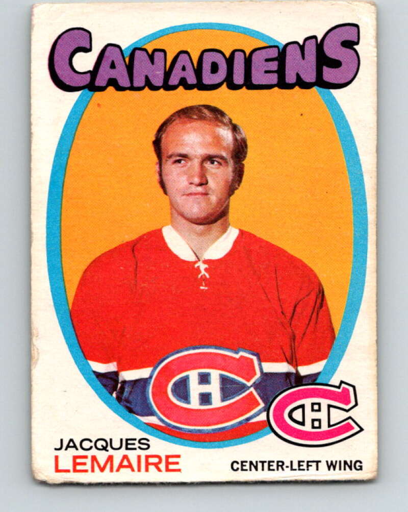 1971-72 O-Pee-Chee #71 Jacques Lemaire Montreal Canadiens V9169