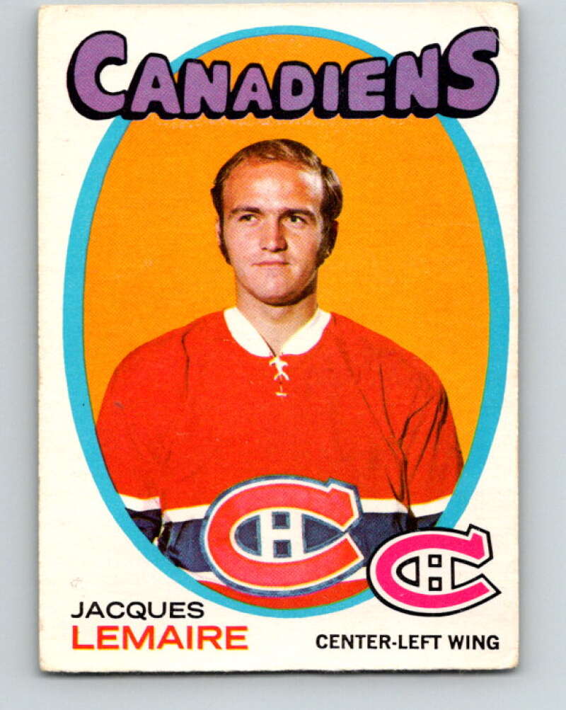 1971-72 O-Pee-Chee #71 Jacques Lemaire Montreal Canadiens V9170